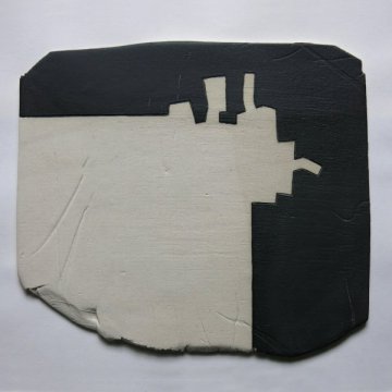 Territori assenyalat XXVIII, porcellana, 30 x 30 x 1 cm., 2013_w600_h600